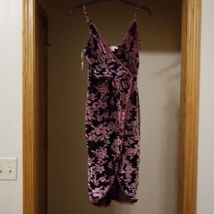 NWT Adam Levine Black and Purple Romper Dress